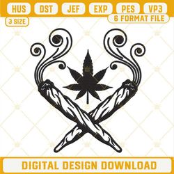 Marijuana Joint Embroidery Designs, Weed Embroidery Files.jpg