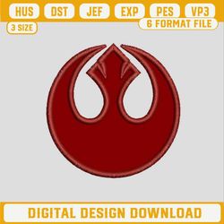 Rebel Alliance Embroidery Design, Star Wars Embroidery Files, Rebel Alliance Machine Embroidery Design.jpg