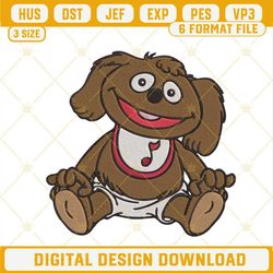 Rowlf The Dog Embroidery Designs, Muppet Babies Embroidery Files.jpg