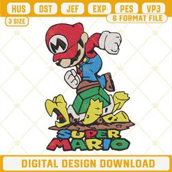 Super Mario With Koopa Troopa Embroidery Designs, Super Mario Bros Movie 2023 Machine Embroidery Files.jpg