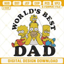 The Simpsons World's Best Dad Embroidery Design PES Files.jpg