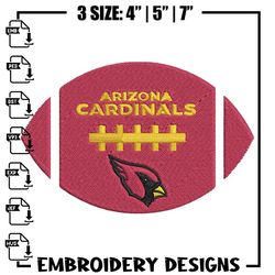 Arizona Cardinals Ball embroidery design, Cardinals embroidery, NFL embroidery, sport embroidery, embroidery design,Embr
