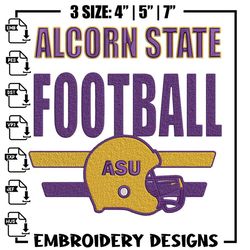 Alcorn State logo embroidery design,NCAA embroidery,Sport embroidery,logo sport embroidery,Embroidery design,Embroidery.