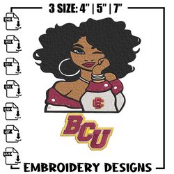 Bethune Cookman girl embroidery design, NCAA embroidery, Embroidery design,Logo sport embroidery,Sport embroidery,Anime