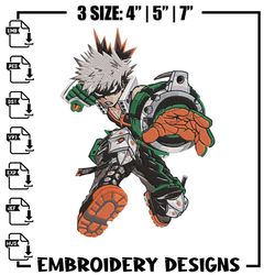 Bakugo Katsuki Embroidery Design, Aot Embroidery, Embroidery File, Anime Embroidery,Anime shirt, Digital download,Anime