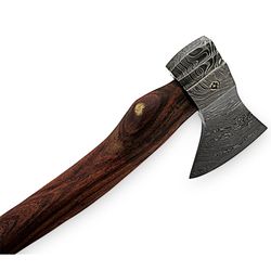 custom handmade damascus steel axe