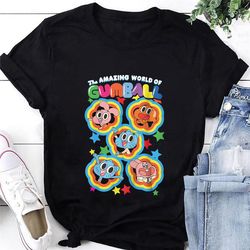 the amazing world of gumball watterson family stars t-shirt, the amazing world of gumball shirt, gumball shirt, cartoon