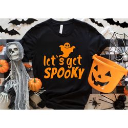 Let's Get Spooky Shirt, Women's Halloween Shirt, Basic Witch Shirt, Halloween Shirt, Pumpkin Shirt, Halloween t shirt, H