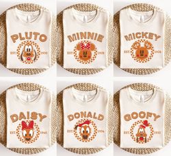 Vintage Mickey And Friends Gingerbread Christmas Shirts, Christmas Family Shirts, Disney Christmas Sweatshirt, Disney Ch
