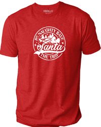 Be Naughty Save Santa the Trip T-Shirt, Funny Christmas Shirt, Husband Gift, Papa Tee, Holiday Gift, Christmas Gift, Be