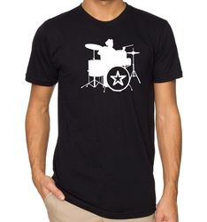 Classic Drums Mens Shirt - Fathers Day Gift - Funny Shirts for Men - Dad Gift - Gift for Him - Graphic Tee Drums Band Ts