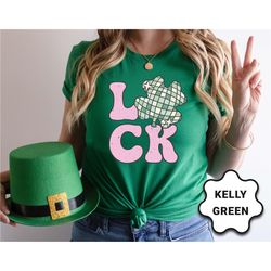 Retro Womens St Patrick's Day Shirt, Cute Shamrock Shirt, Funny Lucky Shirt, Irish Shirt, Cute Irish St Patty's Day Shir