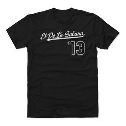 Ronald Acuna Jr. Men's Cotton T-Shirt - Atlanta Baseball Ronald Acuna Jr. El De La Sabana 2019 Players Weekend Script WH