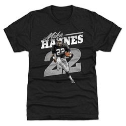 Mike Haynes Men's Premium T-Shirt - Oakland Throwbacks Mike Haynes Retro WHT