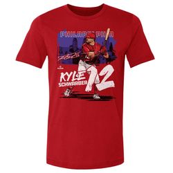 Kyle Schwarber Men's Cotton T-Shirt - Philadelphia Baseball Kyle Schwarber Philadelphia State WHT