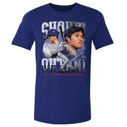 Shohei Ohtani Men's Cotton T-Shirt - Los Angeles Baseball Shohei Ohtani Los Angeles D Vintage WHT