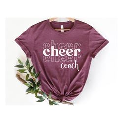 Cheer Coach Shirt, Cheer Shirt, Retro Cheer Vibes T-shirt, Cheer Spirit , Cheer T-shirt, Cheer Mom Shirt, Cheerleading S