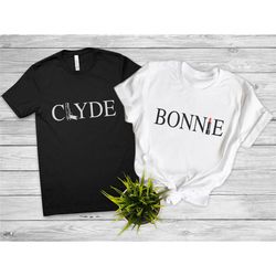cute couples shirt, bonnie and clyde shirts, matching shirts, couples matching gifts, husband and wife shirts, partner s