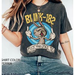 vintage  blink band tee,vintage band tee,graphic shirt, punk rock,rock band comfort colors  shirt,concert music shirt,gi