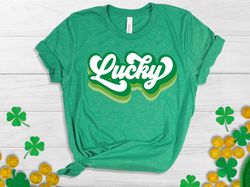 Retro Lucky shirt,lucky vibes,lucky emoji shirt, Irish shirt,lucky shirt,St.patricks day,funny st.patricks shirt,lucky i