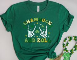 Shamrock and roll shirt,lucky vibes,lucky emoji shirt,Irish shirt,lucky shirt,St.patricks day,funny st.patricks shirt,lu