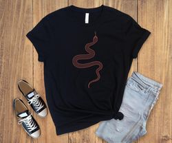 snake pattern unisex shirt,snake woman gift shirt,botanical snake shirt,trend snake shirt,heavenly shirt,unisex reptile