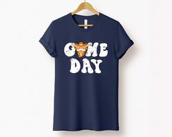 game day shirt retro texas graphic design shirt football fan apparel college gift cute student shirt distressed comfort