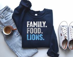 lions football thanksgiving sweatshirt for men women, detroit football, family shirt for holidays, fall football shirt
