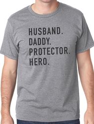 husband gift  husband daddy protector hero shirt  gift for husband - funny shirts for men - fathers day gift - husband s