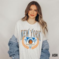 new york basketball shirt, vintage new york basketball tshirt, retro new york graphic tee, throwback new york shirt, uni