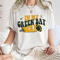In My Green Bay Era Sweatshirt, Vintage Green Bay Football Sweatshirt, Green Bay Football Hoodie, Vintage Football Fan S