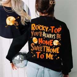 Tennessee Orange Sweatshirt Rocky Top Home Sweet Home TShirt, TN Shirts, Tennessee Support Shirt, Tennessee Football Tea