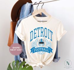 Retro Detroit Football Shirt, Throwback Detroit Football Shirt, Detroit Football Women Shirt, Detroit Toddler Shirt