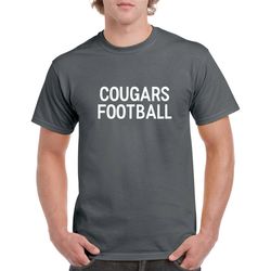cougars football shirt- cougars football tshirt- high school football fan- football gift for him