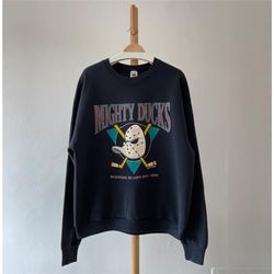 Vintage 1994 Mighty Ducks Crewneck Sweatshirt, Mighty Ducks Shirt, Anaheim Mighty Ducks Hoodie, Mighty Ducks Fan Shirt,