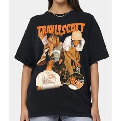 Vintage Travis Scott Rapper Graphic Tshirt - Travis Scott Vintage Graphic Tee