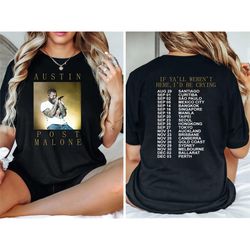 Post Malone Tour 2023 Vinatge Shirt, Posty 2023 Tour Shirt,Rapper Posty Concert Shirt 2 Side, Posty Shirt, Posty Graphic