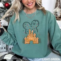 Mickey Christmas Sweatshirt, Vintage Disney Castle Sweatshirt, Unisex Disneyland Sweatshirt, Disneyland Shirt, Xmas Gift