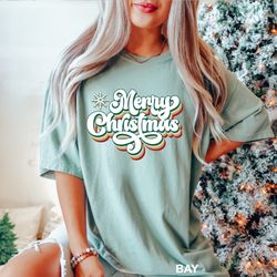 Retro Merry Christmas Shirt, Retro Xmas Shirt, Winter Shirt Gift, Christmas Tshirt, Gift for Christmas, Merry Christmas