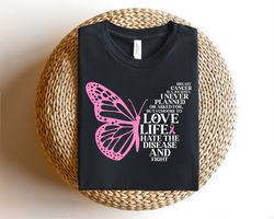 Breast Cancer Is A Journey, Breast Cancer Awareness, Butterfly Cancer Shirt, Cancer Family Support, Pink Ribbon Shirt, P