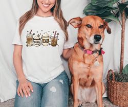 Dog Mama Shirt, Dog Mom Coffee Cups Shirt, Dog Lover Shirt, Leopard Dog Mama Shirt, Mothers Day Shirt, Happy Mothers Day