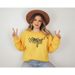 manifest that shit, manifest sweater, motivational sweatshirt, manifesting sweater, inspirational sweatshirt, feminist s