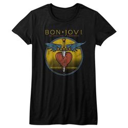 Bon Jovi Rock and Roll Music Ladies Shirt