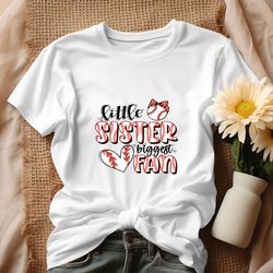 Little Sister Biggest Fan Baseball Lover Shirt