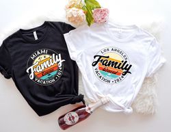 Personalized Family Vacation 2024 Shirt, Custom Vacation Shirts,2024 Family Vacation Tee, Family Trip Tee,Funny Vacation
