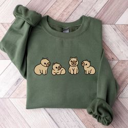 capybara sweatshirt, capybara clothing, christmas capybara shirt, capybara costume, christmas sweatshirt, funny capybara