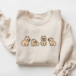 capybara sweatshirt, capybara clothing, christmas capybara shirt, capybara costume, christmas sweatshirt