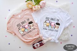 100 Days of Doing Teacher Things Sweatshirt, 100 Days of School Shirt, 100 Days Celebration Shirt, Teacher Gift, Happy 1