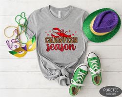 Crawfish Season Sweatshirt, Mardi Gras Sweatshirt, Purple Green Gold Mardi Gras, Mardi Gras Celebration Shirt, Mardi Gra