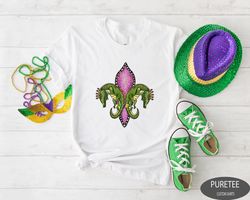 Fleur De Lis Shirt, Mardi Gras Shirt, Carnival Shirt, Louisiana Shirt, Fat Tuesday Shirt, Crawfish Tee, New Orleans T Sh